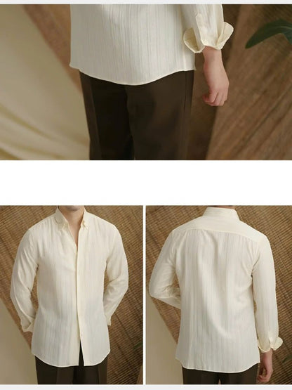 Striped Button Down Seersucker Shirt