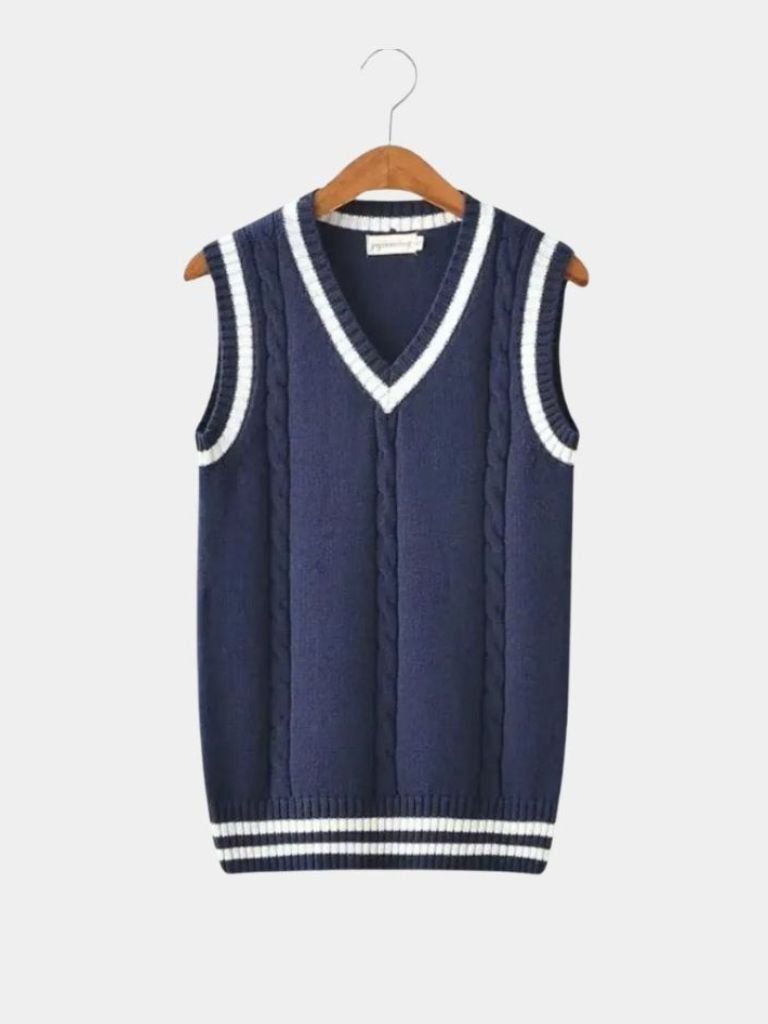 V Neck Elegant Knit Vest