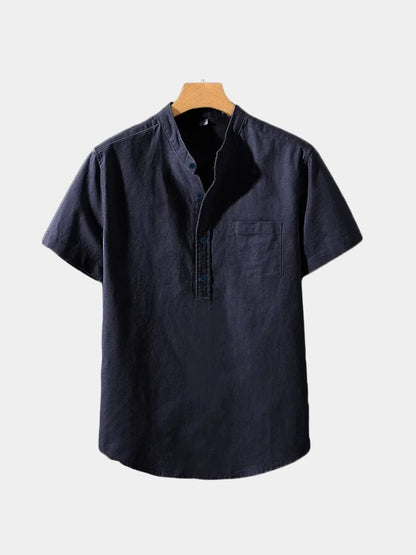 White Wellspring Linen T-Shirt